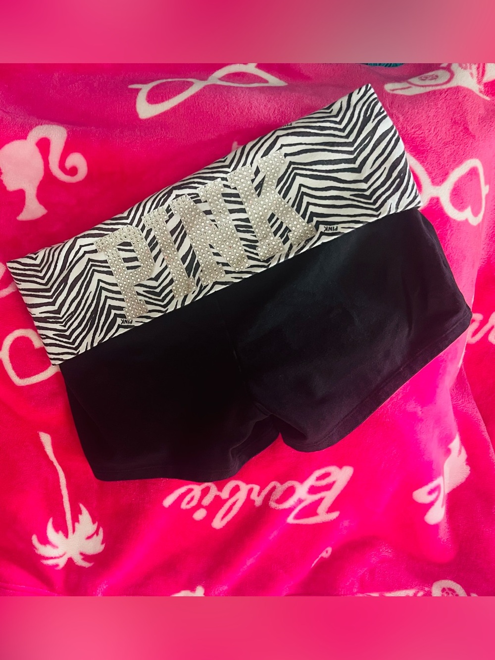 VS Pink Fold Over Shorts